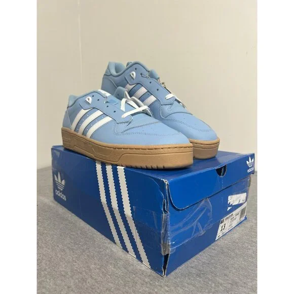 Adidas Rivalry Low Shoes Mens Size 13 Blue White Gum Sole Originals JH7149 New - Picture 2 of 16